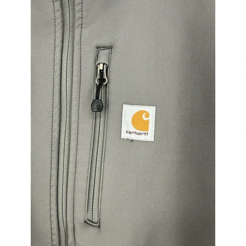 Carhartt Crowley Soft Shell Jacket Mens Medium Full Zip Gray Hiking (102199 022)